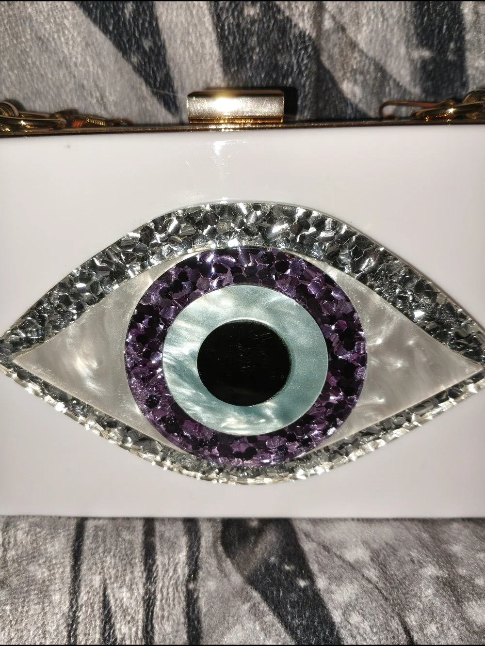 Evil Eye Acrylic Clutch